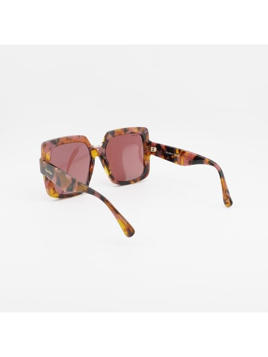 Max Mara ERNEST MM0088 55S Sunglasses Havana Square Frame, Bordeaux Lenses main image 10